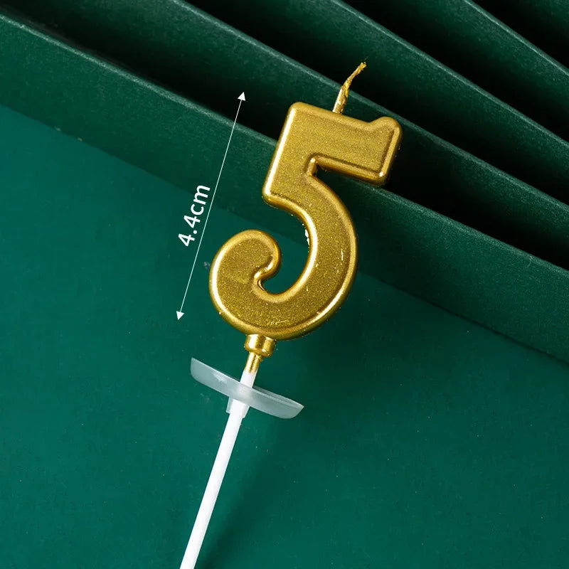 Buy The Best By Artsulli - Art is Long Life Short - 3D Gold Diamond Number Candles Large Birthday Cake Topper Wedding Anniversary Party