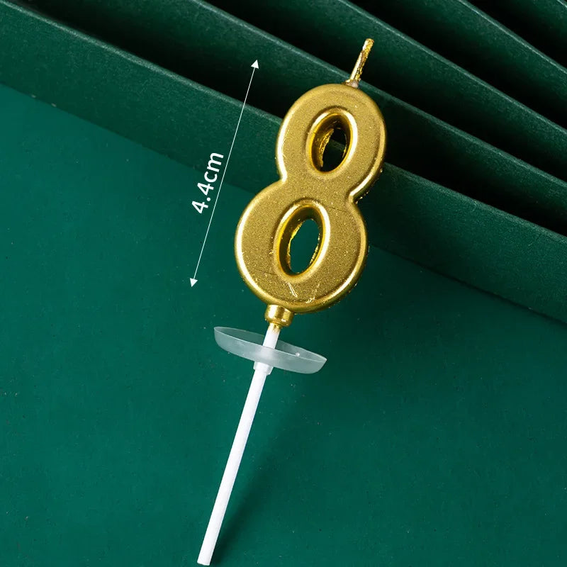 Buy The Best By Artsulli - Art is Long Life Short - 3D Gold Diamond Number Candles Large Birthday Cake Topper Wedding Anniversary Party