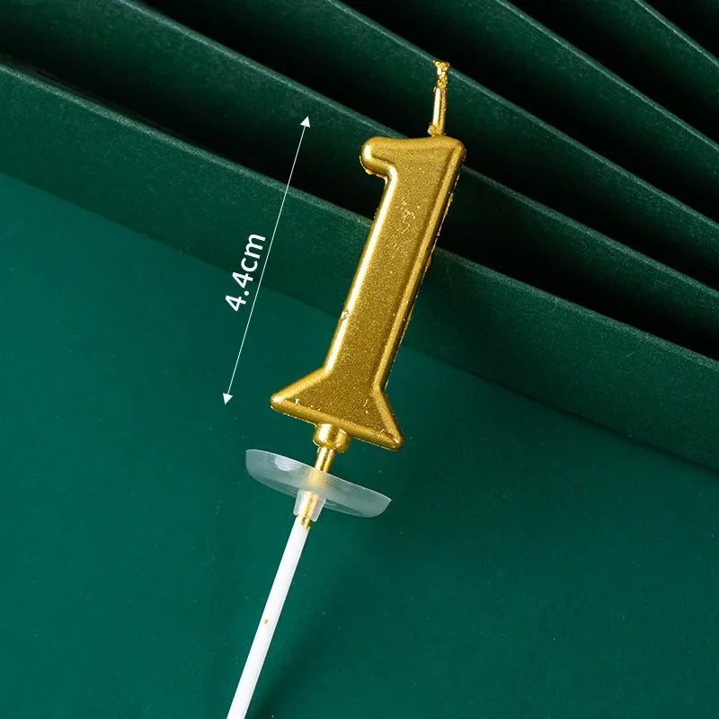 Buy The Best By Artsulli - Art is Long Life Short - 3D Gold Diamond Number Candles Large Birthday Cake Topper Wedding Anniversary Party