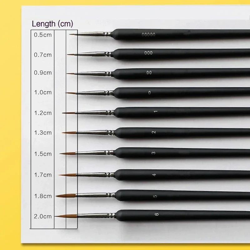 Buy The Best By Artsulli - Art is Long Life Short - 4/5/8/10/11Pcs Borrence Brush Watercolors Hook Line Pen Supplies Drawing Artist Fine