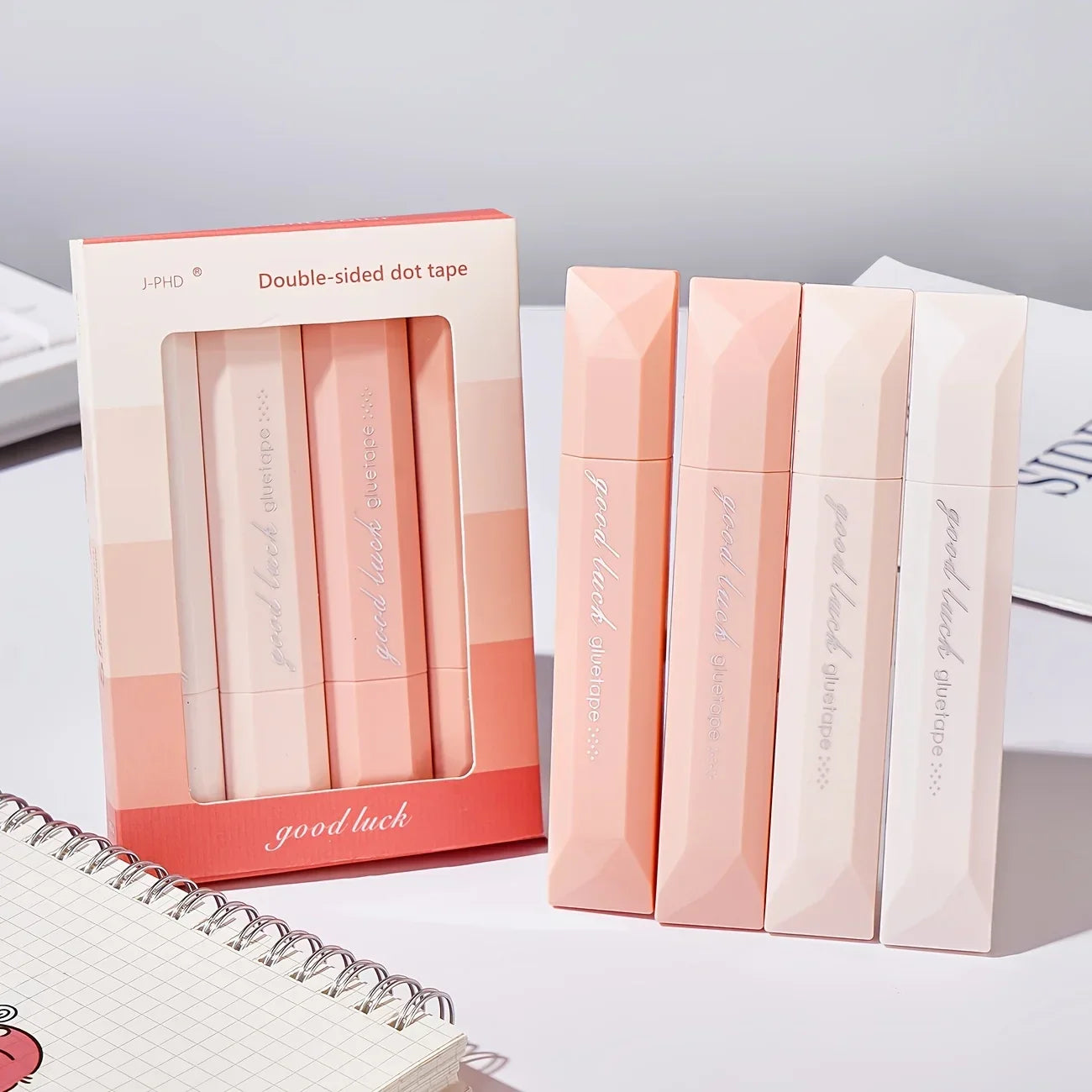 Buy The Best By Artsulli - Art is Long Life Short - 4PCS Rotating Double-Sided Dot Glue Pen Tape Traceless Adhesive for Scrapbooking Office