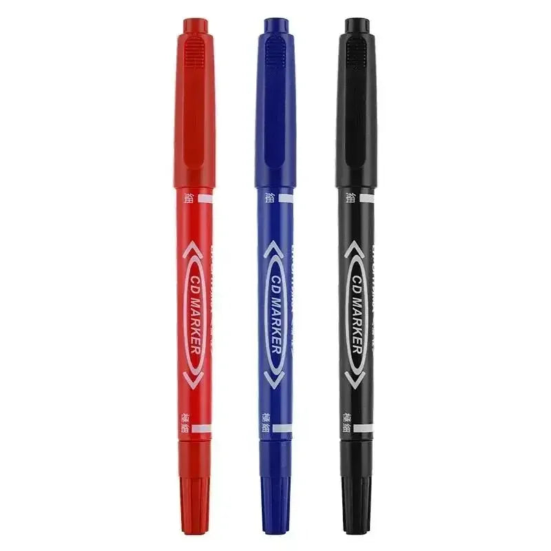 Buy The Best By Artsulli - Art is Long Life Short - 5/10 Pcs Twin Tip Permanent Marker Black/Blue/Red Oil Pen Fine Nid Ink Stationery
