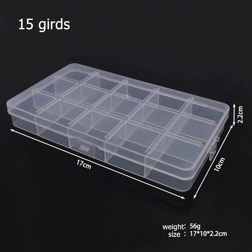 Buy The Best By Artsulli - Art is Long Life Short - 6-32 Compartments Plastic Storage Box Organizer Jewelry Container with Dividers