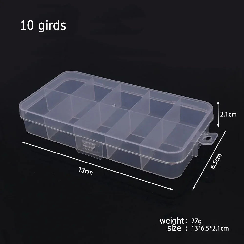 Buy The Best By Artsulli - Art is Long Life Short - 6-32 Compartments Plastic Storage Box Organizer Jewelry Container with Dividers