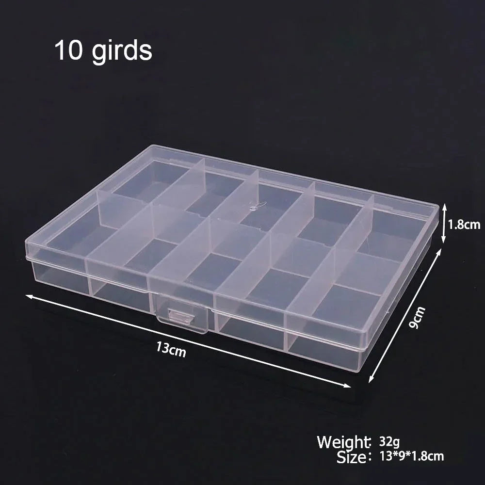 Buy The Best By Artsulli - Art is Long Life Short - 6-32 Compartments Plastic Storage Box Organizer Jewelry Container with Dividers