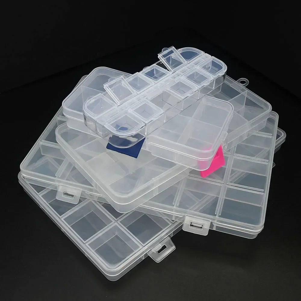 Buy The Best By Artsulli - Art is Long Life Short - 6-32 Compartments Plastic Storage Box Organizer Jewelry Container with Dividers