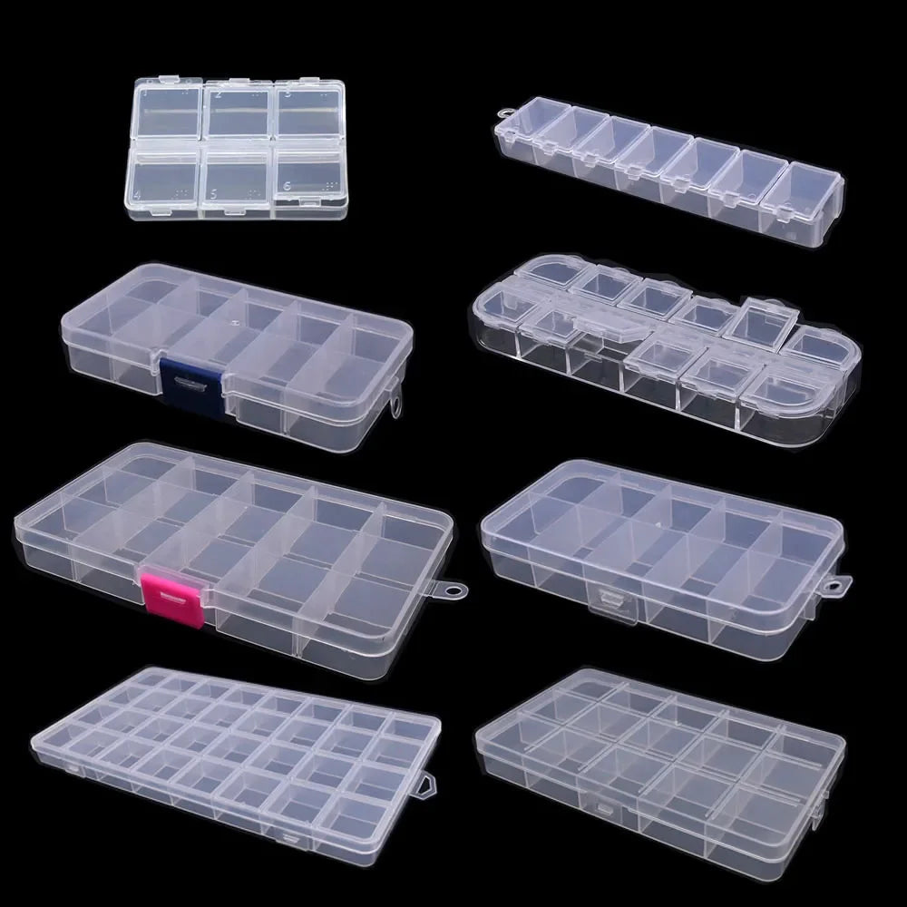 Buy The Best By Artsulli - Art is Long Life Short - 6-32 Compartments Plastic Storage Box Organizer Jewelry Container with Dividers