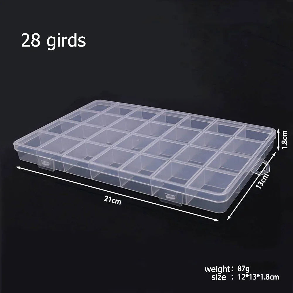 Buy The Best By Artsulli - Art is Long Life Short - 6-32 Compartments Plastic Storage Box Organizer Jewelry Container with Dividers