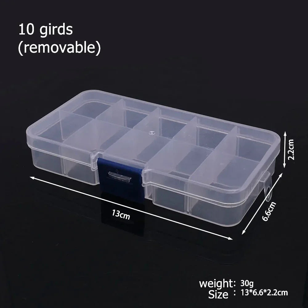 Buy The Best By Artsulli - Art is Long Life Short - 6-32 Compartments Plastic Storage Box Organizer Jewelry Container with Dividers