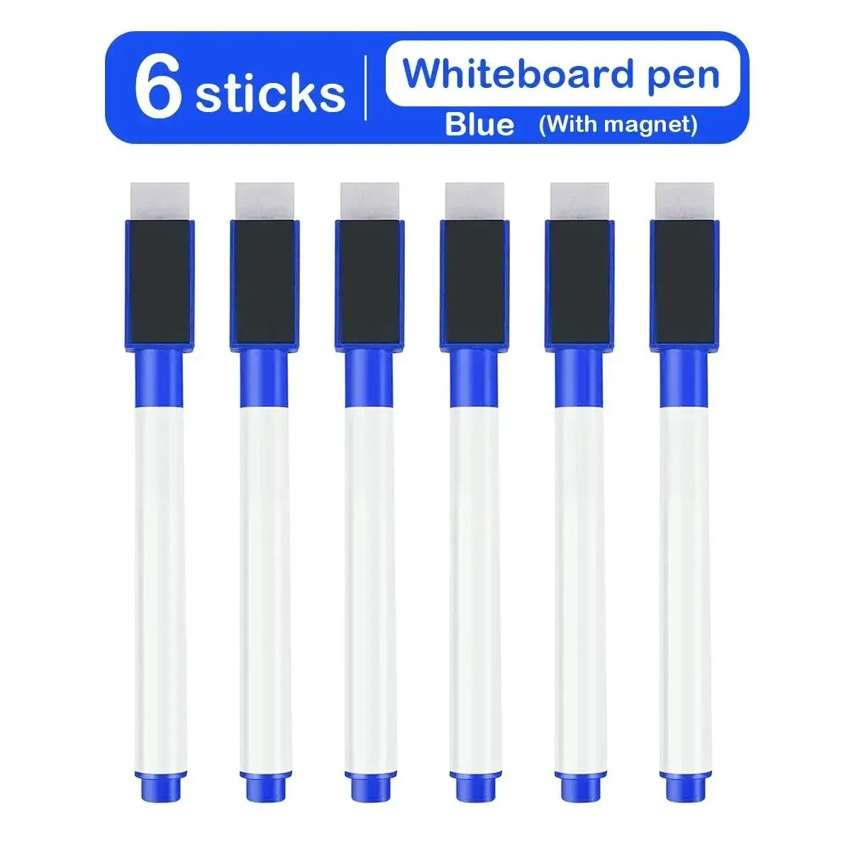 Buy The Best By Artsulli - Art is Long Life Short - 6/8pcs Magnetic Colorful Whiteboard Pen Black White Board Markers Built In Eraser