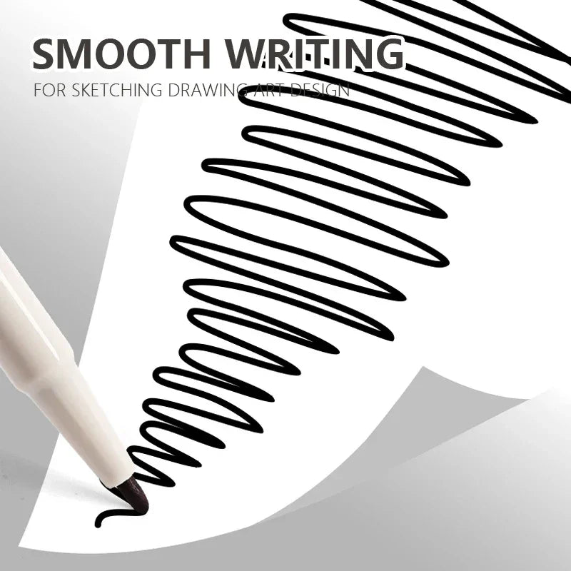 Buy The Best By Artsulli - Art is Long Life Short - 6 Pcs/Set Double Tip Line Marking Pen Drawing Manga Outlining Marker Brush for Sketch