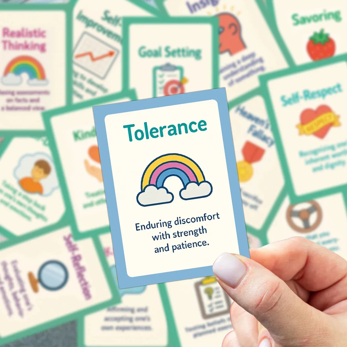 Buy The Best By Artsulli - Art is Long Life Short - 60pcs Cognitive Behavioral Therapy Cards,Cartoon Illustration,Mindfulness