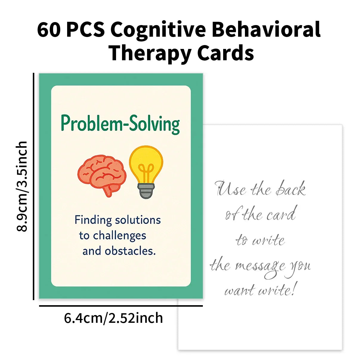 Buy The Best By Artsulli - Art is Long Life Short - 60pcs Cognitive Behavioral Therapy Cards,Cartoon Illustration,Mindfulness