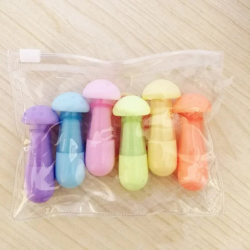 Buy The Best By Artsulli - Art is Long Life Short - 6Pcs Kawaii Mini Pills Highlighter Pen Set Cute Funny Smiling Face Fluorescent Marker