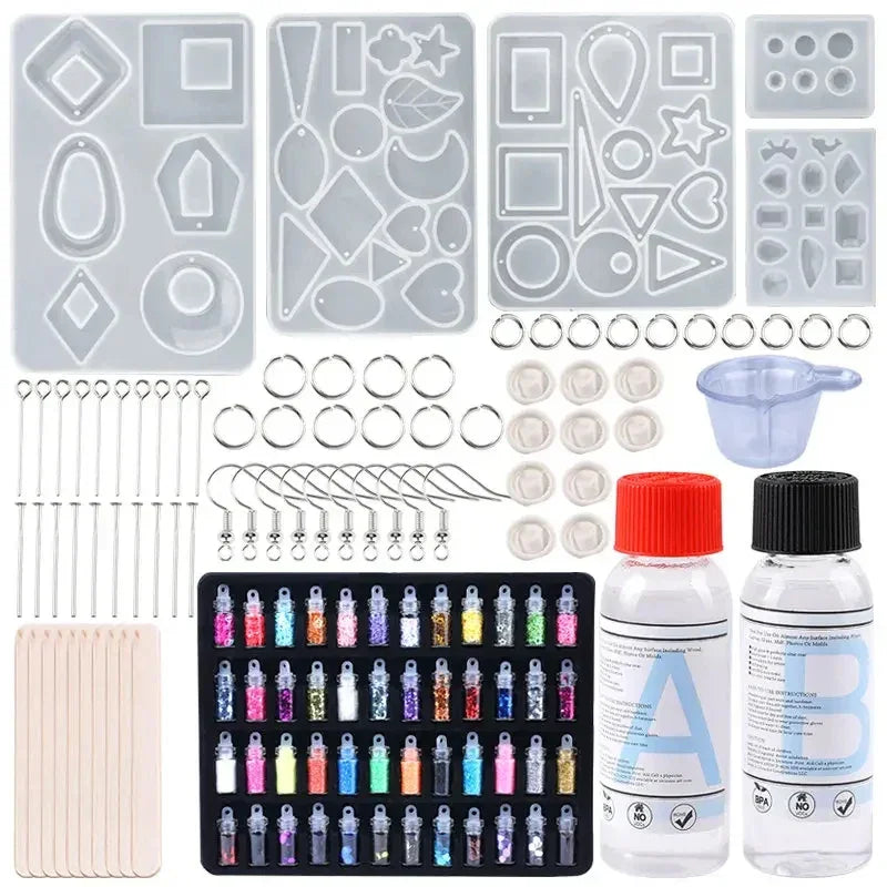 Buy The Best By Artsulli - Art is Long Life Short - All in One Silicone Molds Starter Kit with 1:1 Clear Epoxy Resin for Office Home Decor