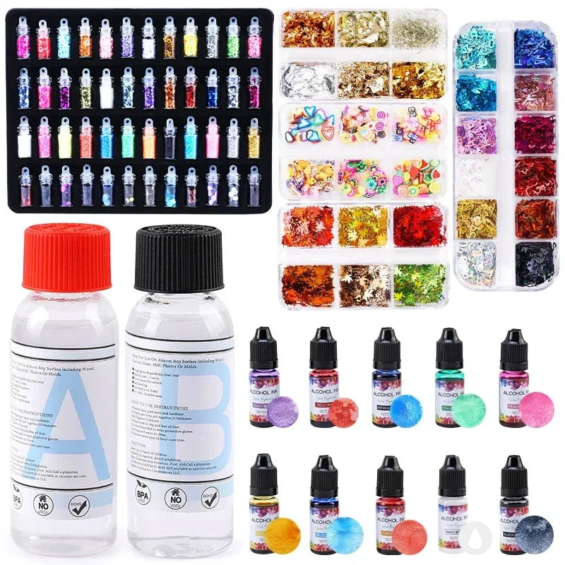 Buy The Best By Artsulli - Art is Long Life Short - All in One Silicone Molds Starter Kit with 1:1 Clear Epoxy Resin for Office Home Decor