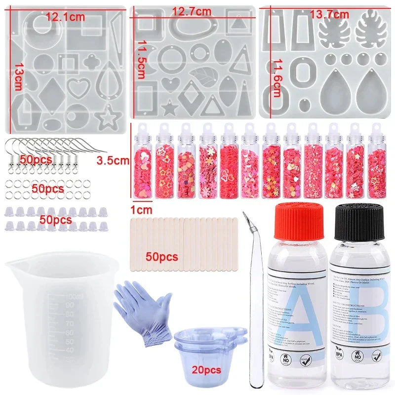 Buy The Best By Artsulli - Art is Long Life Short - All in One Silicone Molds Starter Kit with 1:1 Clear Epoxy Resin for Office Home Decor