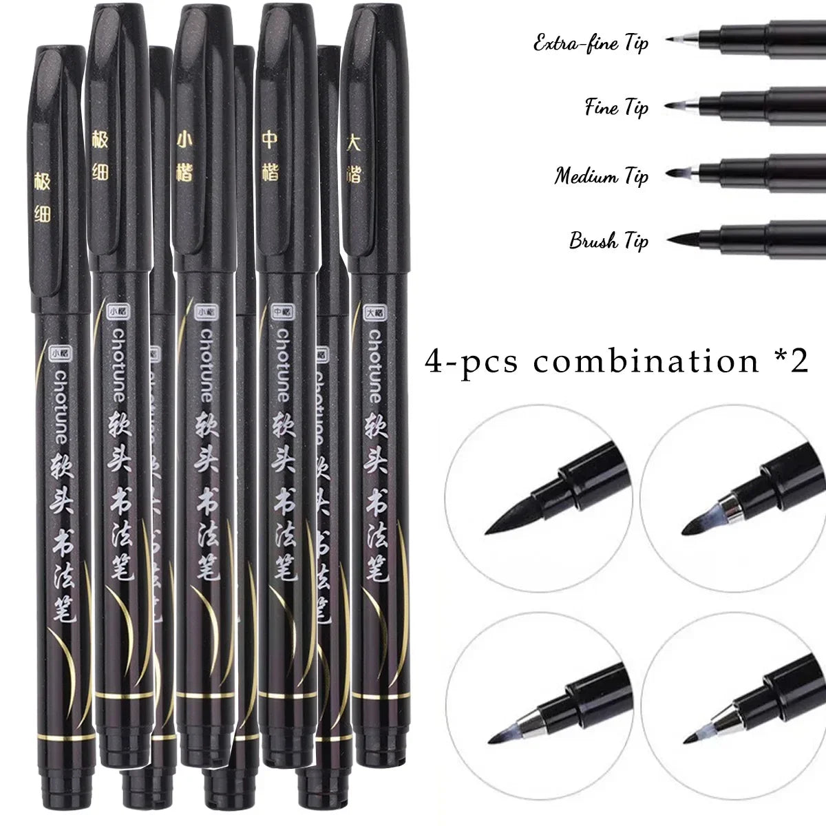 Buy The Best By Artsulli - Art is Long Life Short - Calligraphy Marker Pens Brush Pen Craft Supplies Writing Office School Stationery