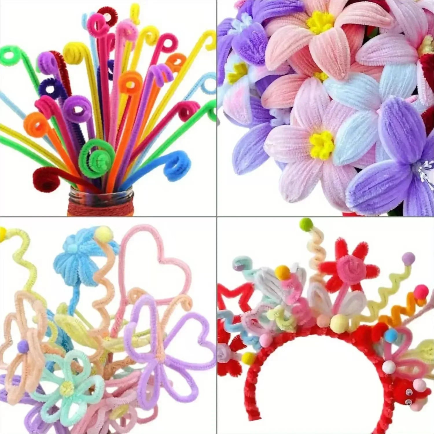 Buy The Best By Artsulli - Art is Long Life Short - Chenille Stems 30cm Pipe Cleaners Craft Supplies DIY Handmade Flower Making - 2026
