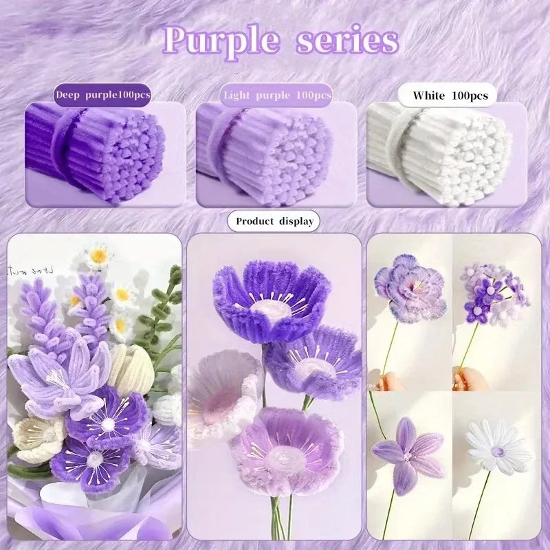 Buy The Best By Artsulli - Art is Long Life Short - Chenille Stems 30cm Pipe Cleaners Craft Supplies DIY Handmade Flower Making - 2026