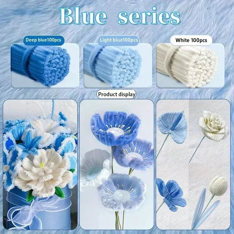 Buy The Best By Artsulli - Art is Long Life Short - Chenille Stems 30cm Pipe Cleaners Craft Supplies DIY Handmade Flower Making - 2026