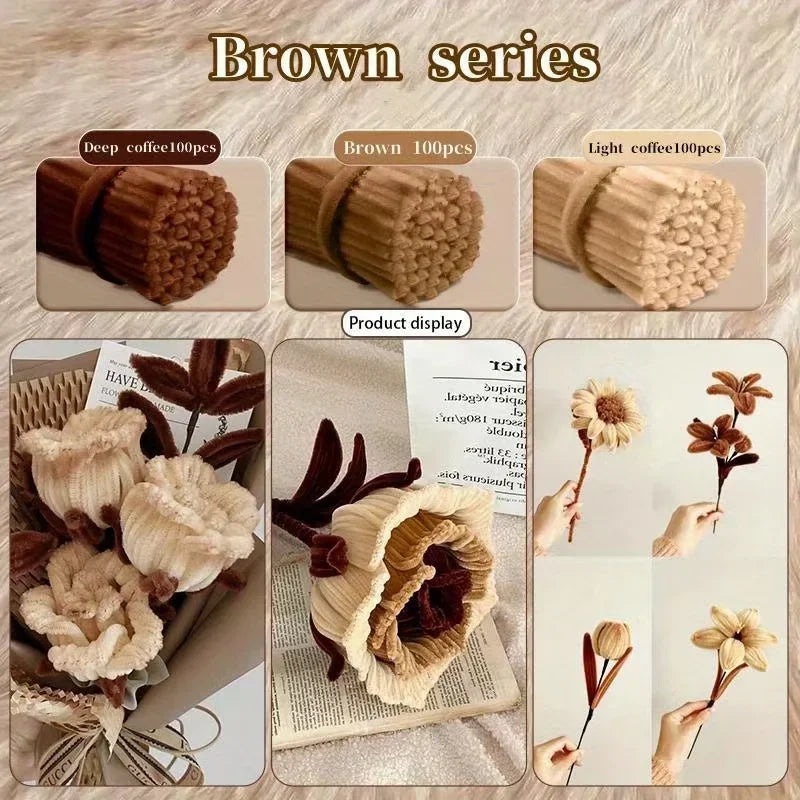 Buy The Best By Artsulli - Art is Long Life Short - Chenille Stems 30cm Pipe Cleaners Craft Supplies DIY Handmade Flower Making - 2026