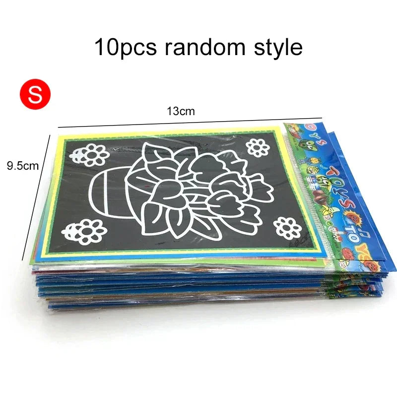 Buy The Best By Artsulli - Art is Long Life Short - Colorful Scratch Paper Drawing Template Office Educational Supplies Teaching Aids