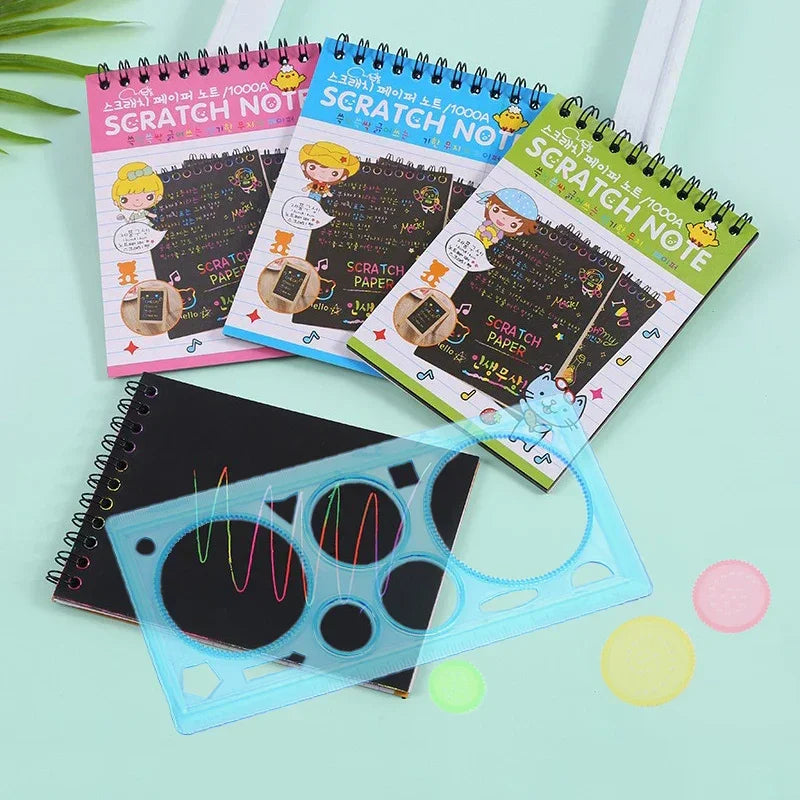 Buy The Best By Artsulli - Art is Long Life Short - Colorful Scratch Paper Drawing Template Office Educational Supplies Teaching Aids