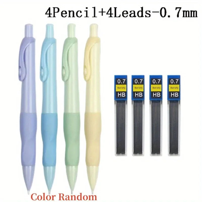 Buy The Best By Artsulli - Art is Long Life Short - Comfortable Grip Mechanical Pencil Set 0.5/0.7/0.9/2.0MM Leads 2B Writing Office
