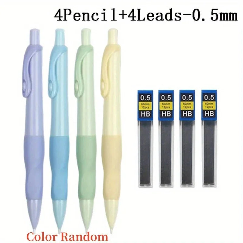 Buy The Best By Artsulli - Art is Long Life Short - Comfortable Grip Mechanical Pencil Set 0.5/0.7/0.9/2.0MM Leads 2B Writing Office