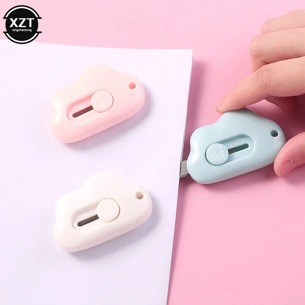 Buy The Best By Artsulli - Art is Long Life Short - Creative Cute Cloud Knife Color Mini Portable Multi-purpose Paper Blade Office