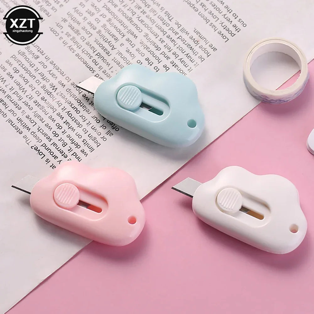 Buy The Best By Artsulli - Art is Long Life Short - Creative Cute Cloud Knife Color Mini Portable Multi-purpose Paper Blade Office