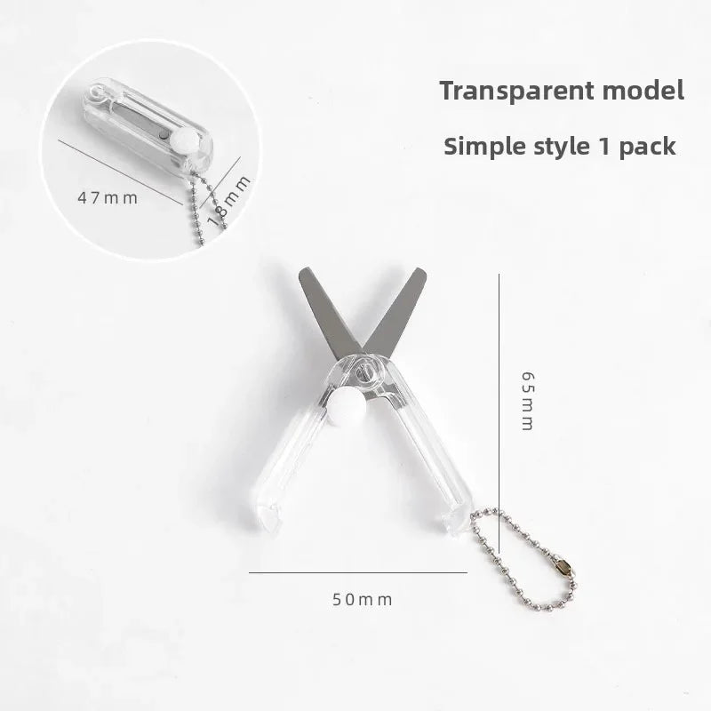 Buy The Best By Artsulli - Art is Long Life Short - Creative Mini Portable Folding Scissors Morandi Simple Paper-Cutting Tool Stationary