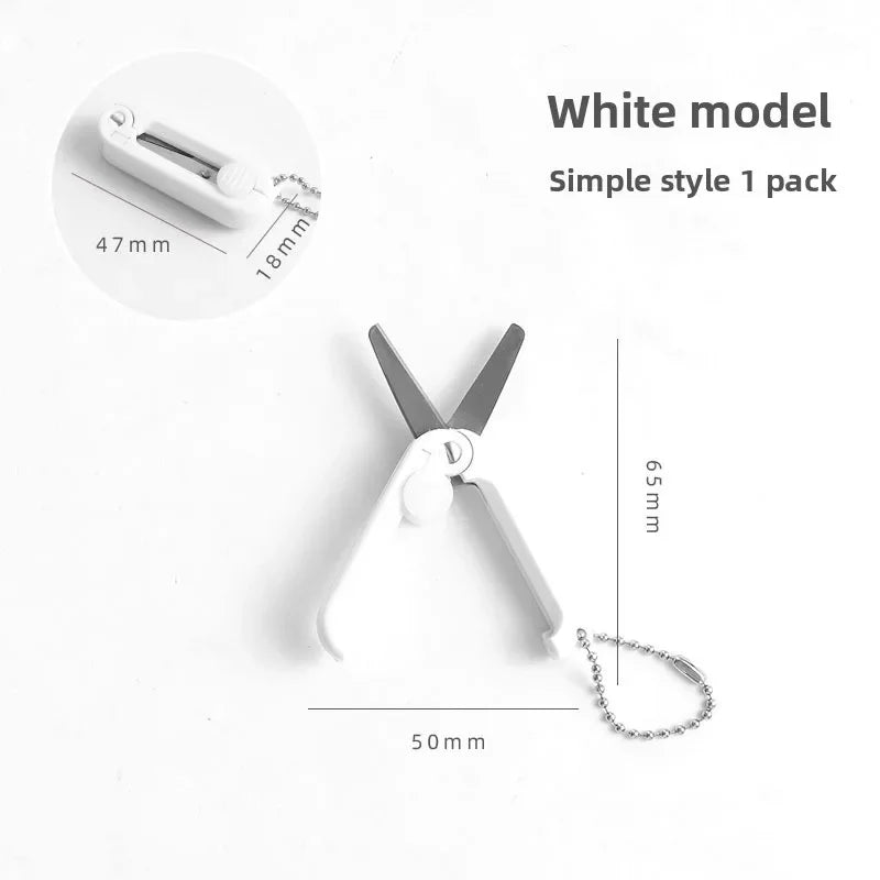 Buy The Best By Artsulli - Art is Long Life Short - Creative Mini Portable Folding Scissors Morandi Simple Paper-Cutting Tool Stationary