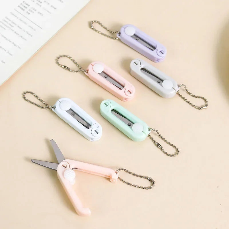Buy The Best By Artsulli - Art is Long Life Short - Creative Mini Portable Folding Scissors Morandi Simple Paper-Cutting Tool Stationary
