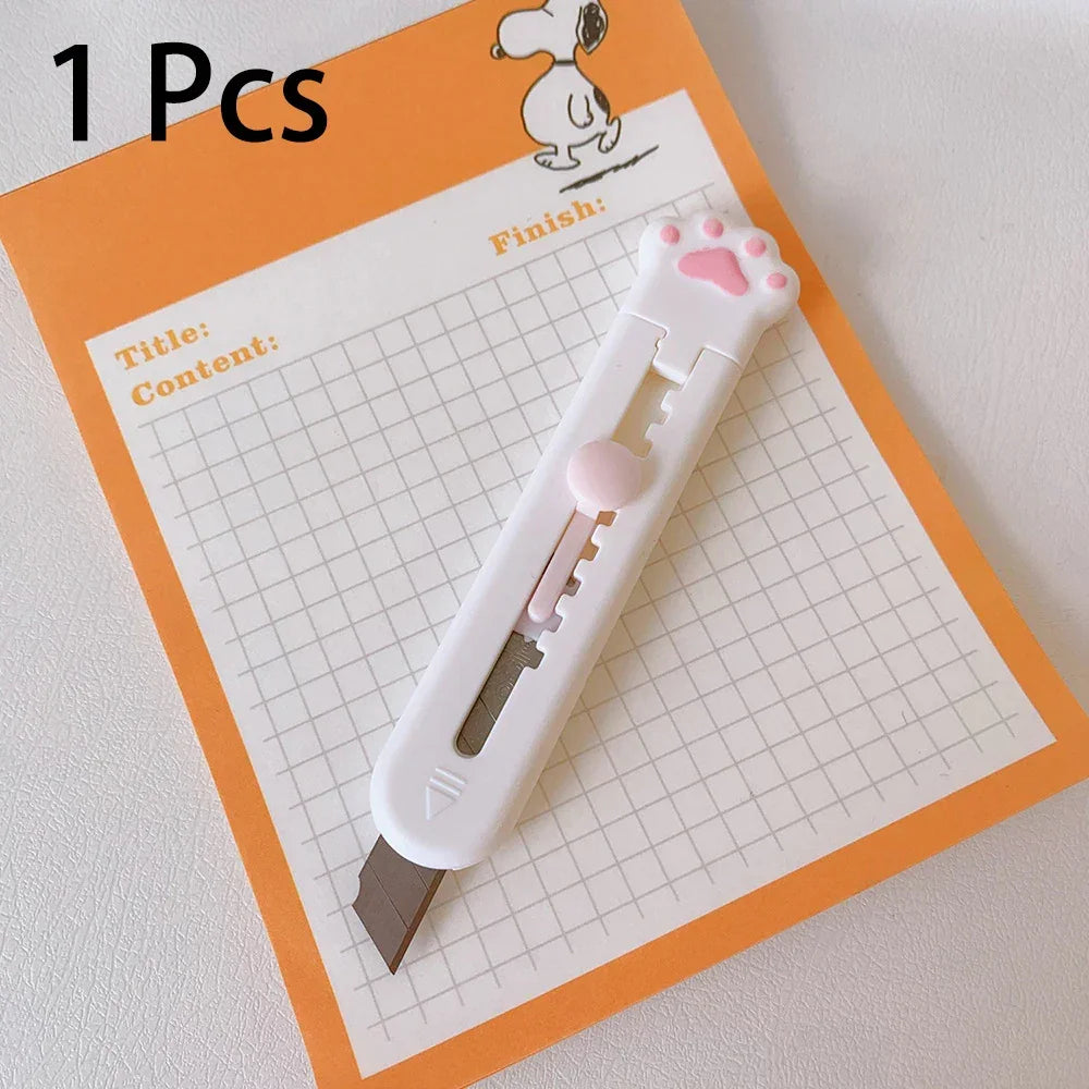 Buy The Best By Artsulli - Art is Long Life Short - Cute Cat Paw Cutter Cartoon Utility Knife Student DIY Hand Tools Creative Stationery