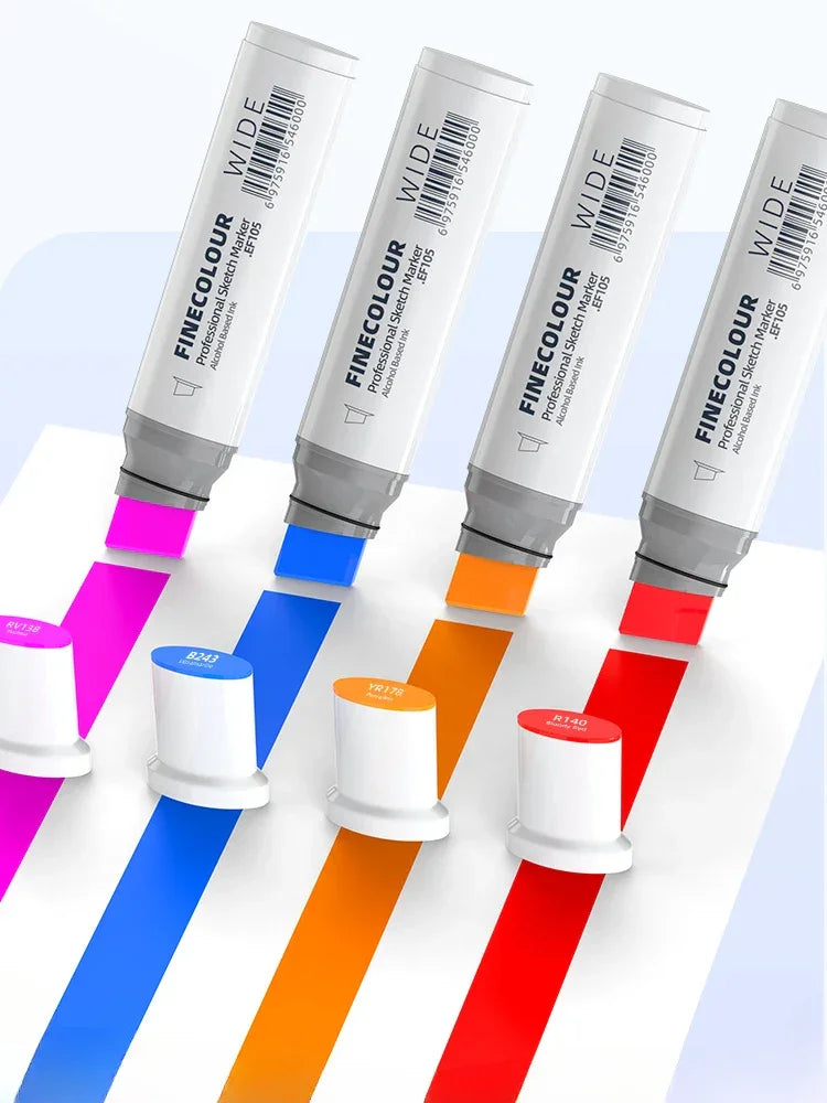 Buy The Best By Artsulli - Art is Long Life Short - Finecolour 20mm Wide Markers Alcohol Line Sketching Pen Drawing School Supplies EF105
