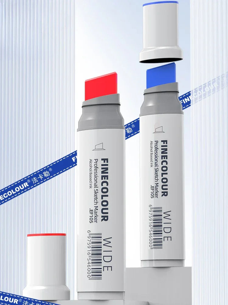 Buy The Best By Artsulli - Art is Long Life Short - Finecolour 20mm Wide Markers Alcohol Line Sketching Pen Drawing School Supplies EF105