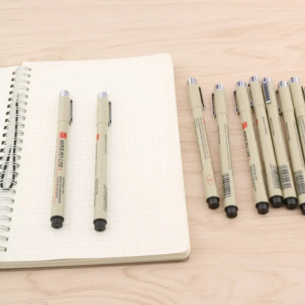 Buy The Best By Artsulli - Art is Long Life Short - High Quality Micron Pigment Neelde Soft Brush Drawing Pen 003 005 Waterproof Marker