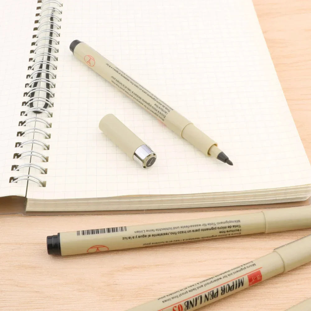 Buy The Best By Artsulli - Art is Long Life Short - High Quality Micron Pigment Neelde Soft Brush Drawing Pen 003 005 Waterproof Marker