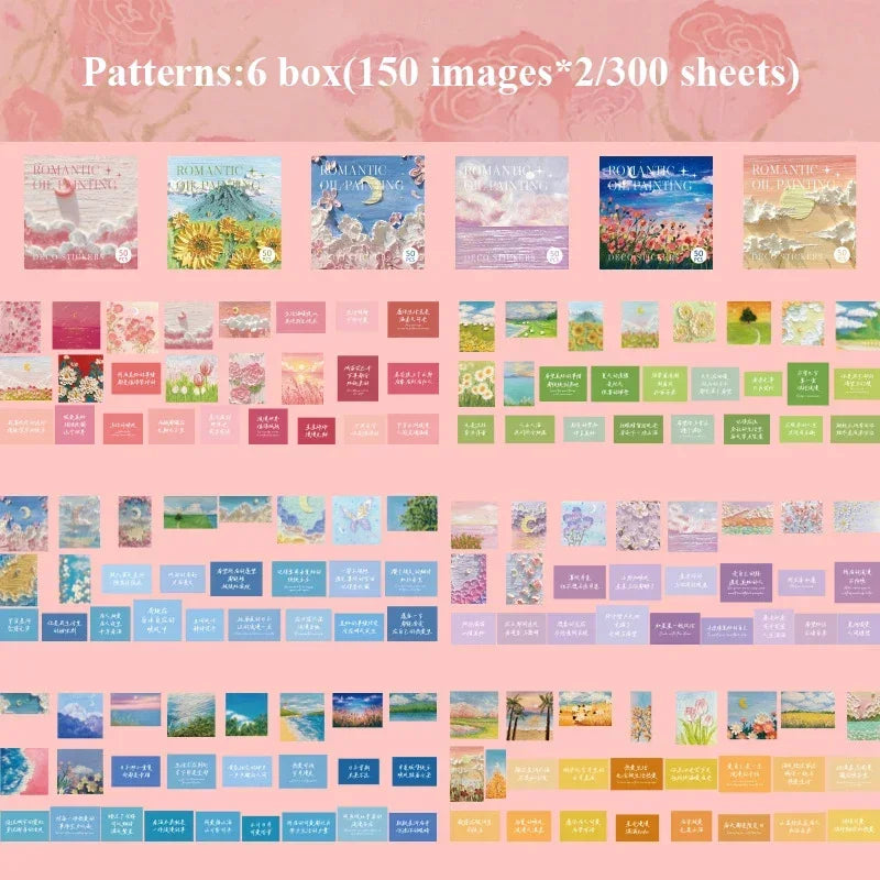 Buy The Best By Artsulli - Art is Long Life Short - Jouramm 300pcs/pack Cute Stickers Film Paper Junk Journal Collage DIY Photo Album Craft