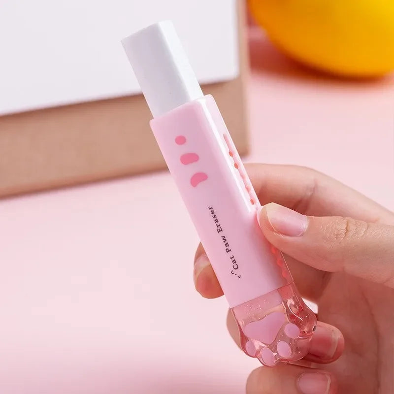 Buy The Best By Artsulli - Art is Long Life Short - Kawaii Retractable Eraser Cute Cat Korean Stationery Rubber Drawing Erasers Children’s
