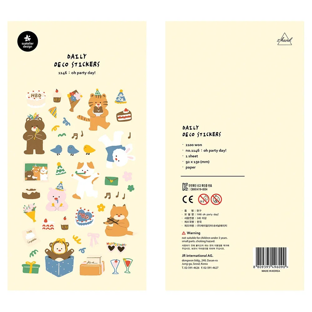 Buy The Best By Artsulli - Art is Long Life Short - Korean Import Original Suatelier Daily Stickers Scrapbooking Diy Journal Stationery