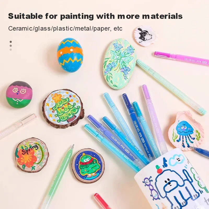 Buy The Best By Artsulli - Art is Long Life Short - Languo 3D Acrylic Gel Pen Large Capacity 1.0mm Painting Drawing Markers Writing Student