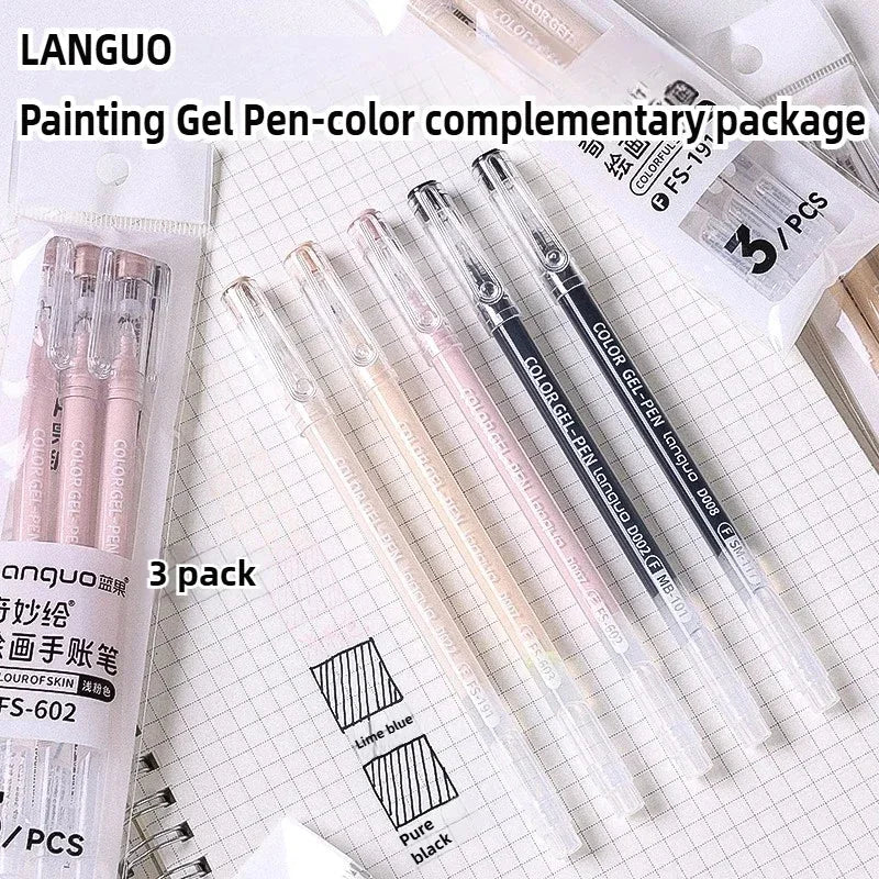 Buy The Best By Artsulli - Art is Long Life Short - LANGUO Aesthetic Overlayable Skin Tone Gel Pens High-Capacity Journaling Replacement
