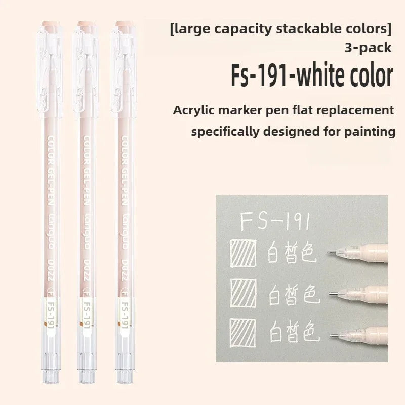 Buy The Best By Artsulli - Art is Long Life Short - LANGUO Aesthetic Overlayable Skin Tone Gel Pens High-Capacity Journaling Replacement