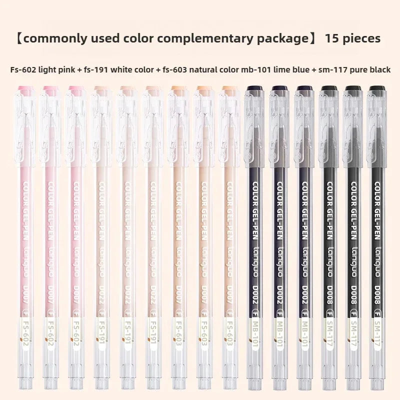 Buy The Best By Artsulli - Art is Long Life Short - LANGUO Aesthetic Overlayable Skin Tone Gel Pens High-Capacity Journaling Replacement