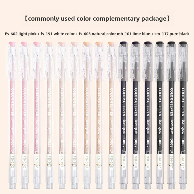 Buy The Best By Artsulli - Art is Long Life Short - LANGUO Aesthetic Overlayable Skin Tone Gel Pens High-Capacity Journaling Replacement