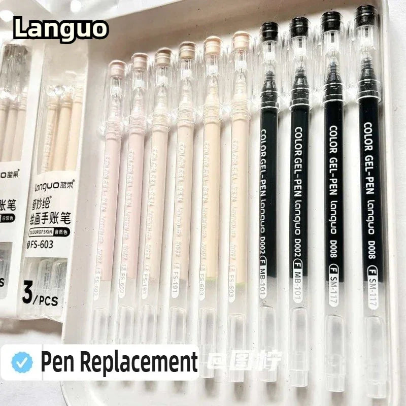 Buy The Best By Artsulli - Art is Long Life Short - LANGUO Aesthetic Overlayable Skin Tone Gel Pens High-Capacity Journaling Replacement
