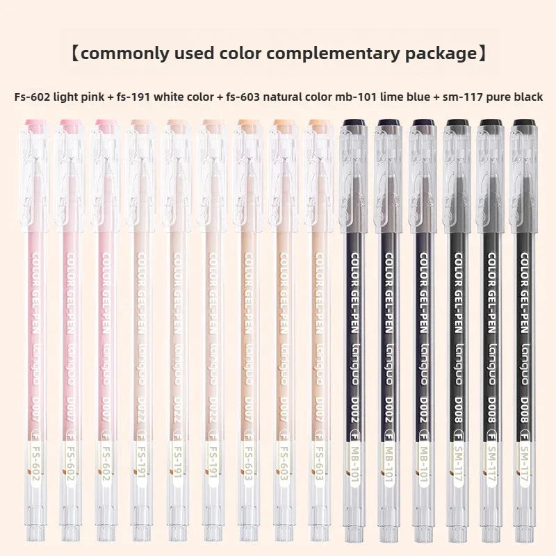Buy The Best By Artsulli - Art is Long Life Short - LANGUO High-Capacity Overlayable Skin Tone Black Drawing Gel Pens for Marker